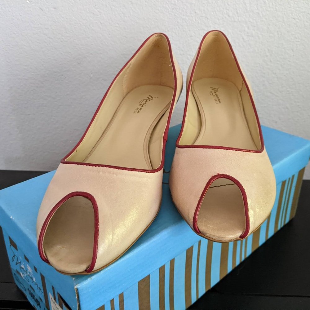 Mariana by GOLC - Morgan- (natural/red) low heel